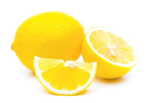 Lemon refreshing on a white background