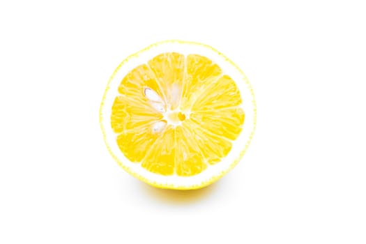 Lemon refreshing on a white background