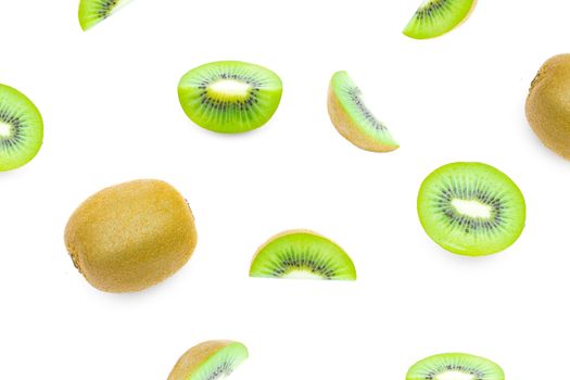 kiwi fruit on a white background