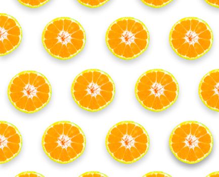 Collection Shogun oranges fruit on a white background