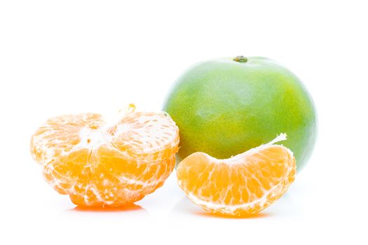 Shogun oranges fruit on a white background