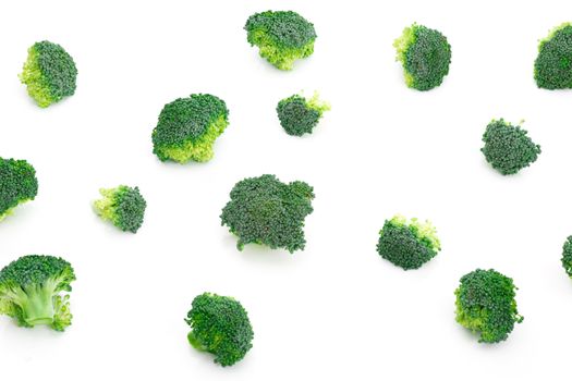 Broccoli vegetable on a white background