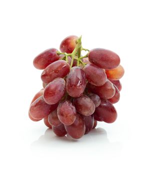 Grape red on a white background