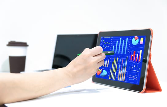 Graph analysis with the company's successful business tablets.