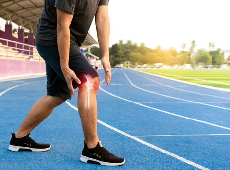 Runners to exercise knee joint bone Inflamed