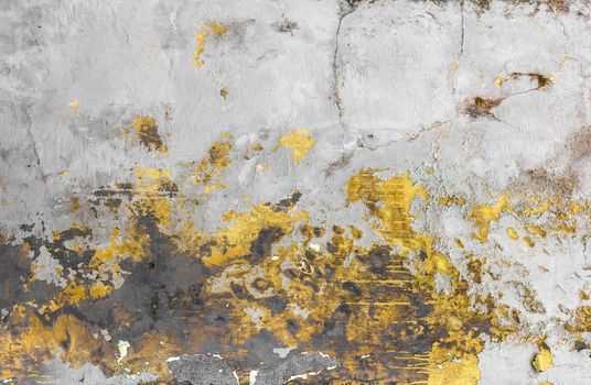 Texture of grungy wall with paint peeling off