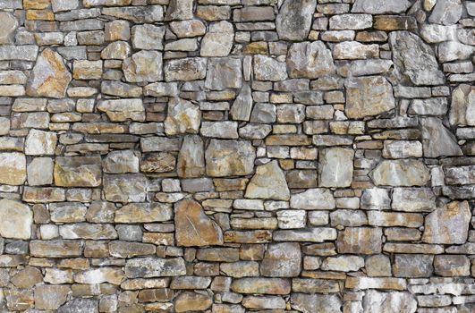 Background of a wall with irregular stones