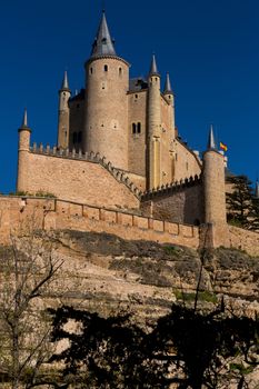 The famous Alcazar castle of Segovia, Castilla y Leon, Spain