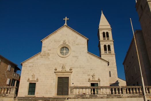 Church of Saint Peter in Supetar, Croatia, front view