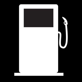 gas station icon on white background. flat style. gas station sign for your web site design, logo, app, UI. 