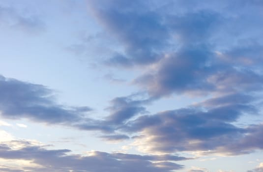 Beautiful evening sky with clouds