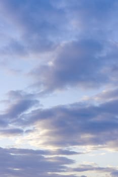 Beautiful evening sky with clouds