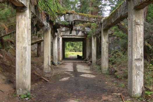 Sauersack - former the tin mine Rolava in Ore Mountains, Czech Republic