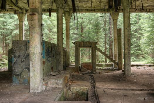 Sauersack - former the tin mine Rolava in Ore Mountains, Czech Republic