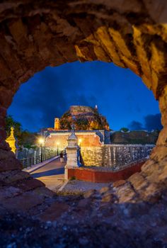 The castle of Corfu in Greece