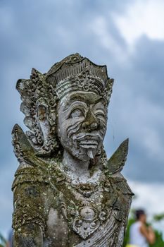 Statue at the Tirta Gangga palace in Bali Indonesia