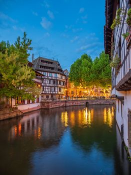Petite France area  in Strasbourg Alsace