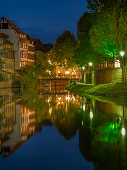 Petite France area  in Strasbourg Alsace