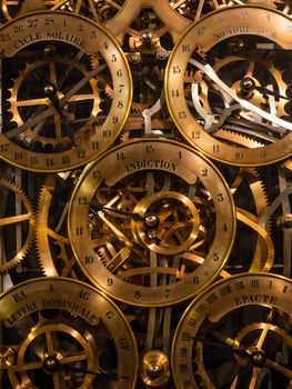 astronomical clock  in Strasbourg Cathedral France