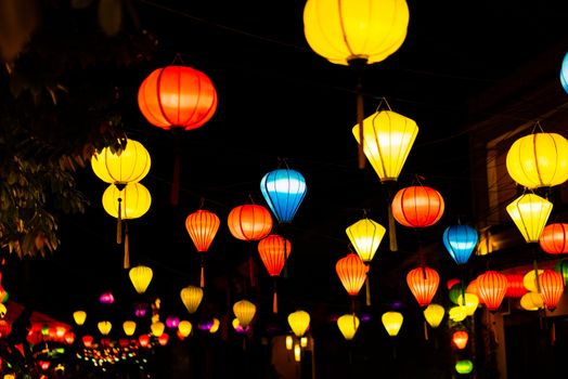 Traditionnal lantern in Hoi An vietnam at night