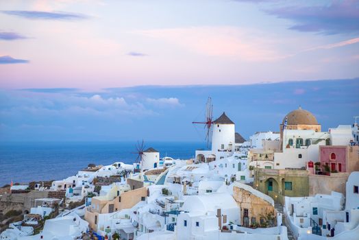 Sunrise in Oia Santorini Greece