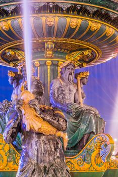 Fontaine Place de la Concorde in Paris France