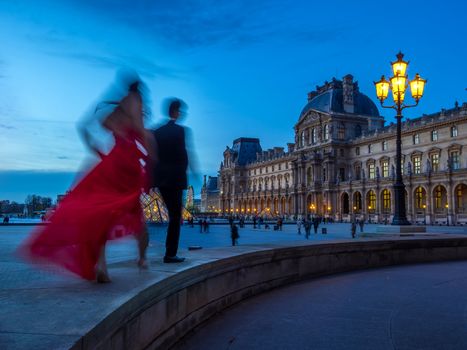 PARIS, FRANCE - DECEMBER 2 2018: The Louvre Museum in Paris the world's most visite museum