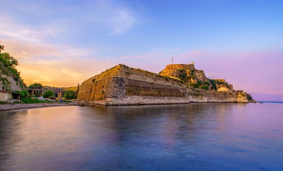The old castle of Corfu island Greece