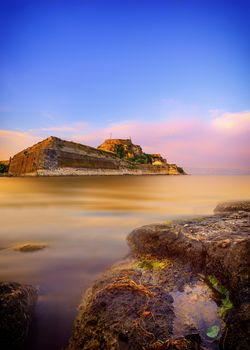 The old castle of Corfu island Greece