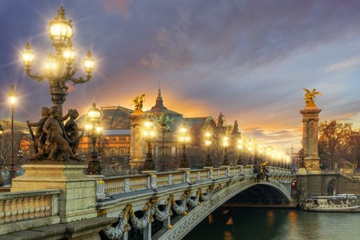 Bridge of the Alexandre III, Paris France