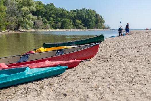 Kayaking on Rouge River, Toronto, Canada