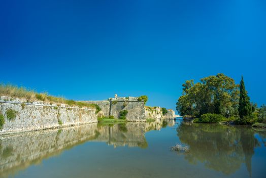 Castle of Ayia Mavra at Lefkada island, Greece