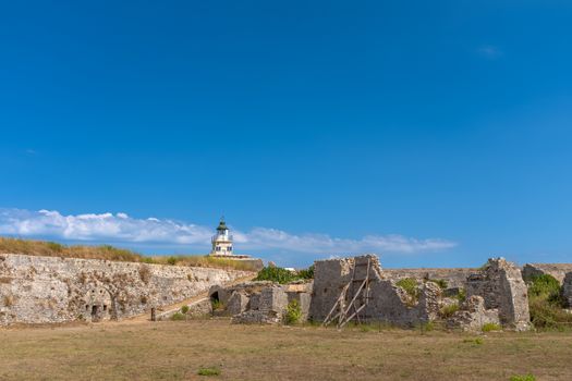 Castle of Ayia Mavra at Lefkada island, Greece