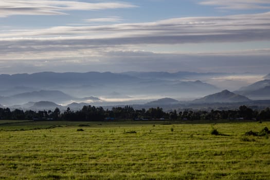 Beautiful landscape of Volcanoes National Park, Rwanda