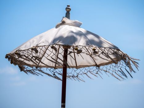 traditional umbrella in temple of Bali Indonesia