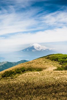Vu du Mont Fuji au printemps au Japon