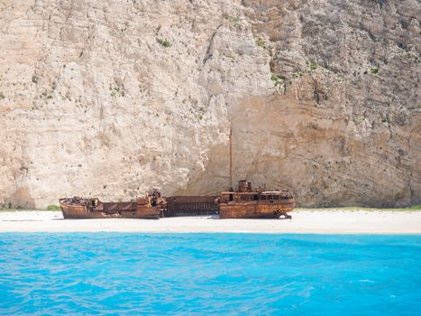The famous Shipwreck beach Zakynthos Greece