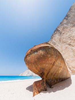 The famous Shipwreck beach Zakynthos Greece