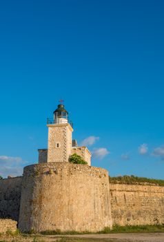 Castle of Ayia Mavra at Lefkada island, Greece