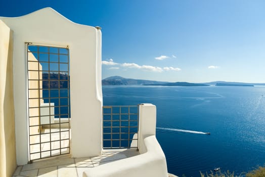 Door of Santorini island in Greece