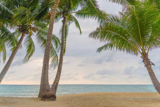 Sea sunrise in Koh Samui island, Thailand.