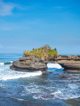 the Tanah Lot temple, in Bali island, indonesia