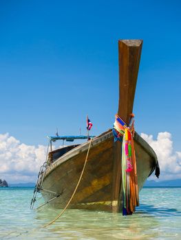 Long tailed boat Ruea Hang Yao in Phuket Thailand