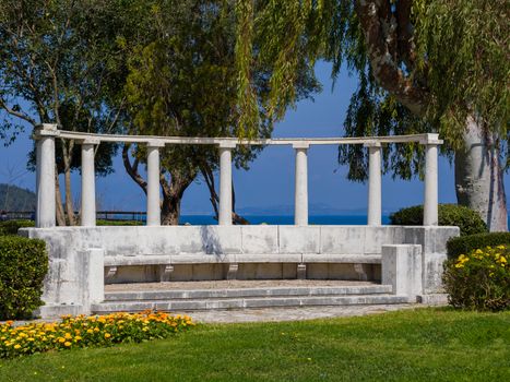 Square in the town of Corfu island Greece