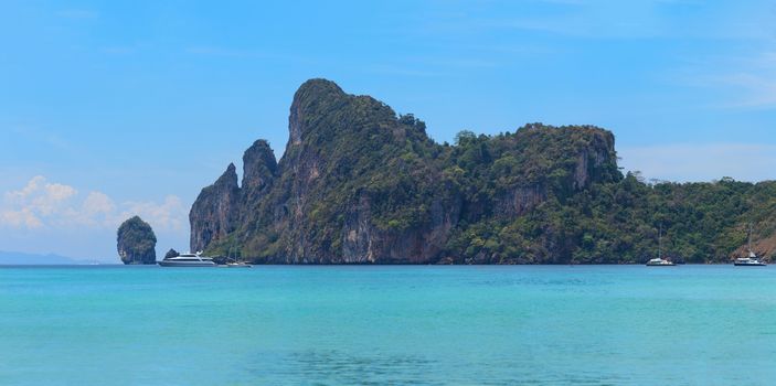 Beautiful bay of Koh Phi Phi island at day time, Thailand