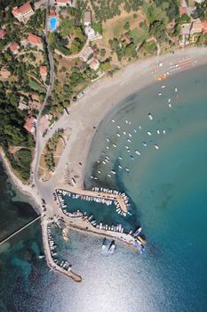 Aerial view on Zakynthos island Greece - Laganas