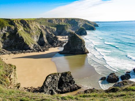 Bedruthan Steps, Cornwall, England