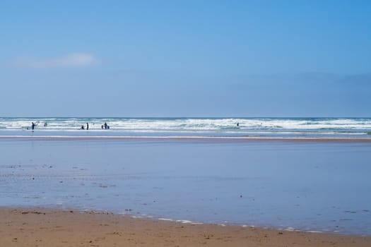 Mawgan Porth beach, North Cornwall, England, UK