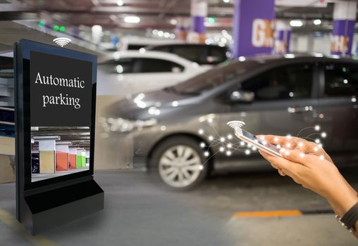 Technology automatic search parking car intelligent department store