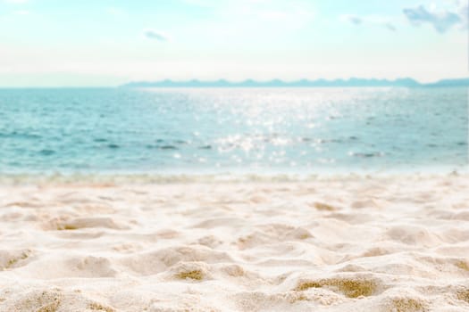 Beach and sea clear water of holiday relax summer